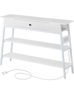 Entryway Table with Outlets and USB Ports