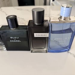 Mens Cologne Bundle CHANEL YSL Jimmy Choo