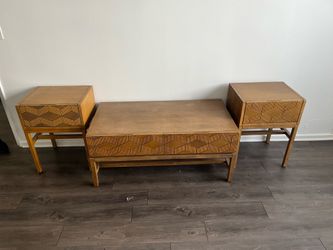 2 night stands and small wardrobe