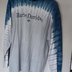 Vintage 90s Harley-Davidson Tye Dye Tshirt Size Large
