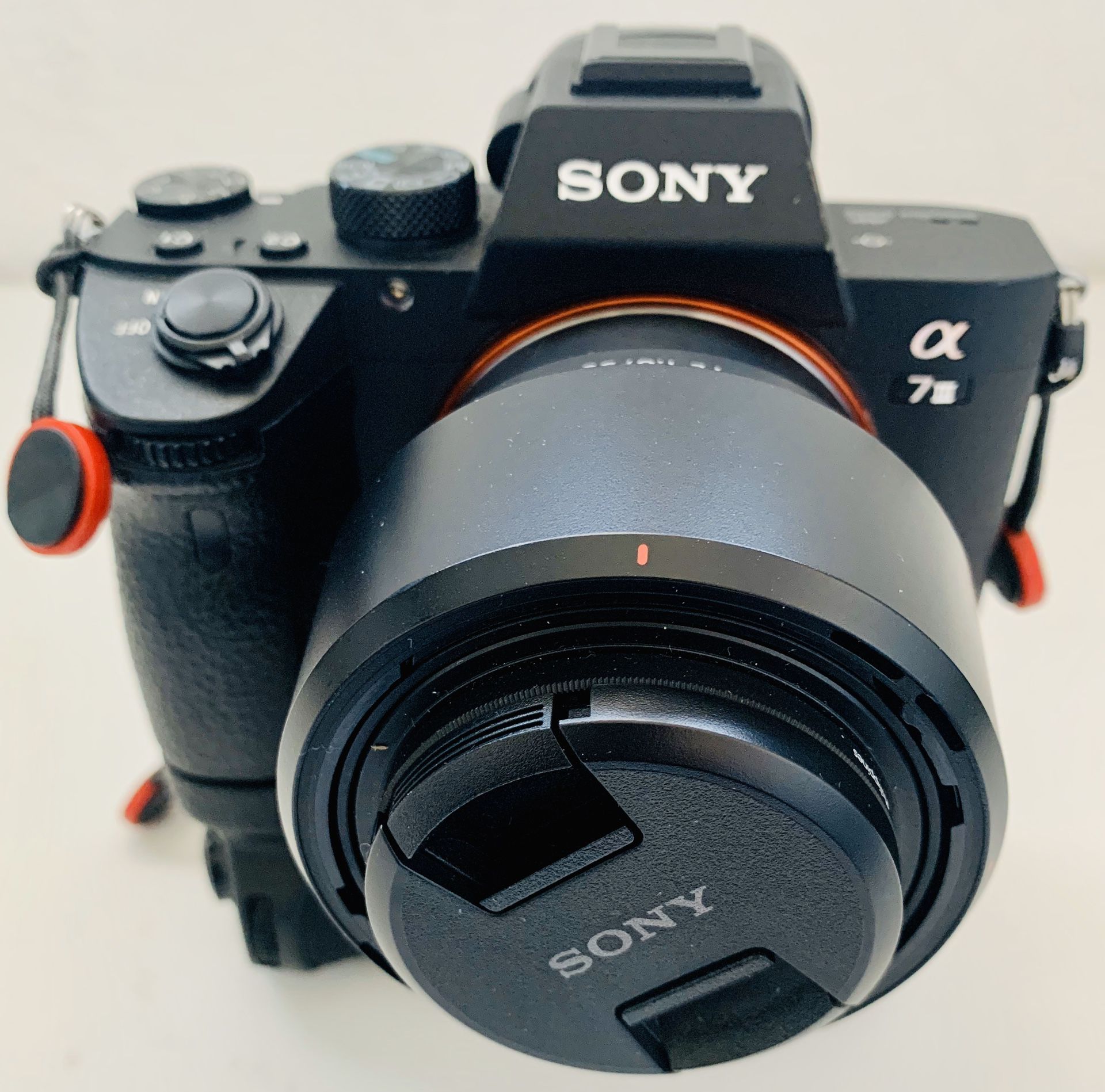 Sony a7iii with battery grip and 50mm lens