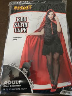 Red satin cape