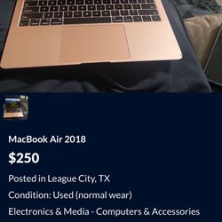 MacBook Air 2018 Don't Buy From Mercedes Salome 
