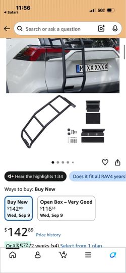 2019-2025 rav4 rear ladder