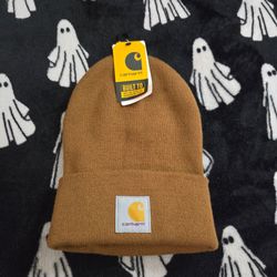 Carhartt Knit Beanie Hat Brown