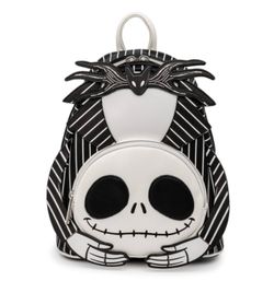 🎃 Disney The Nightmare Before Christmas Jack Skellington Mini Backpack 🎃