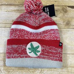 47 Brand OFSA Green Weed Leaf Red Multicolor Pom Beanie 420 - New w/ Tags