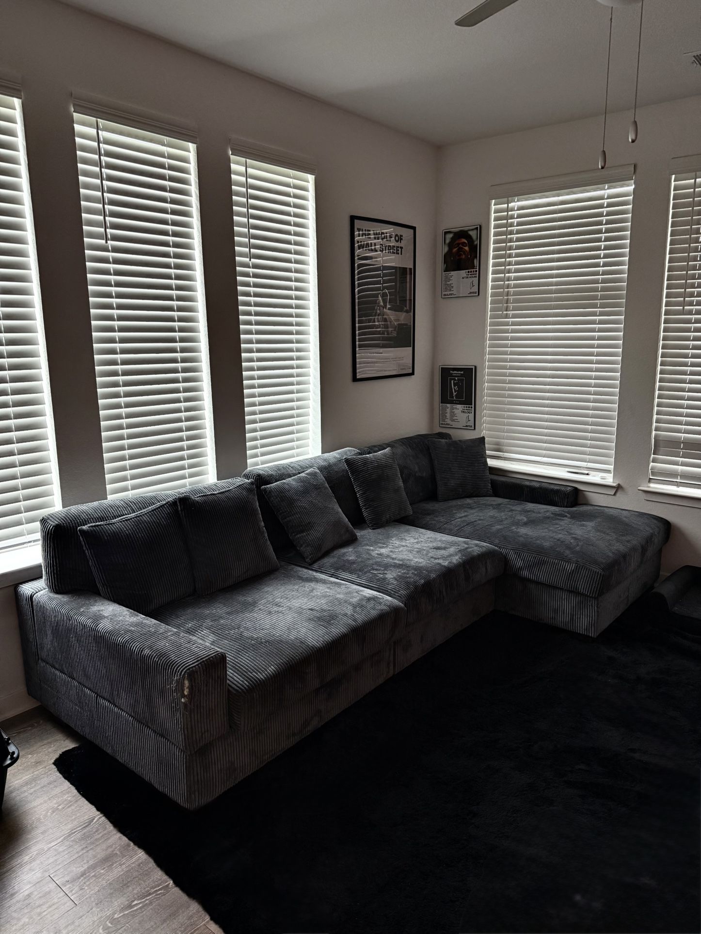 Oversized L-Shape Modular Sectional Sofa Set Upholstered Sofa Couch