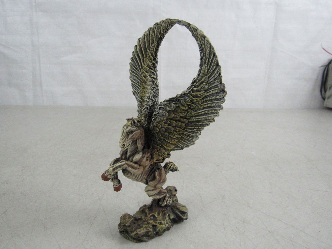 Saxon 1988 Pewter Pegasus Winged Flying Horse Statue


