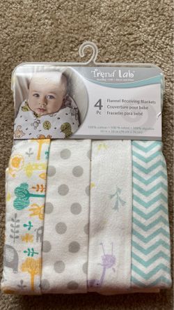 Flannel receiving blankets (30 in x 30 in)