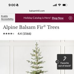 BRAND NEW IN BOX! - 12’ Balsam Hill Alpine Fir Artificial Tree!