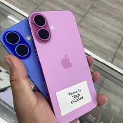 Pink iPhone 16 Unlocked. Cash Or $50 Down W Approval 