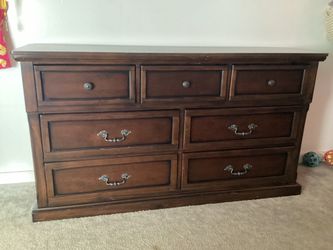 Large dresser mirror, nightstand