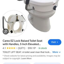 Toilet Seat Riser W Handles 
