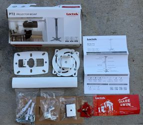 New White Adjustable Projector Mount - Open Box, Never Used. Priced for Fast Sale!