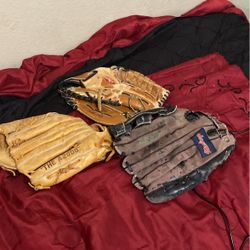 Baseball Gloves All 3 For $10