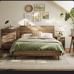 Bed Frame With Storage Shelf