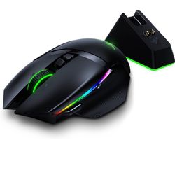 Razer Basilisk Ultimate Wireless Gaming Mouse: DPI Optical Sensor - 11 Programmable Buttons - 100Hr Battery - Classic Black