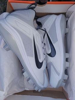 Brand New Nike Huarache Elite Coop MCS Baseball Cleats Light Grey Grey Men Sizes 9.5, 10, 10.5, 11.5, 12