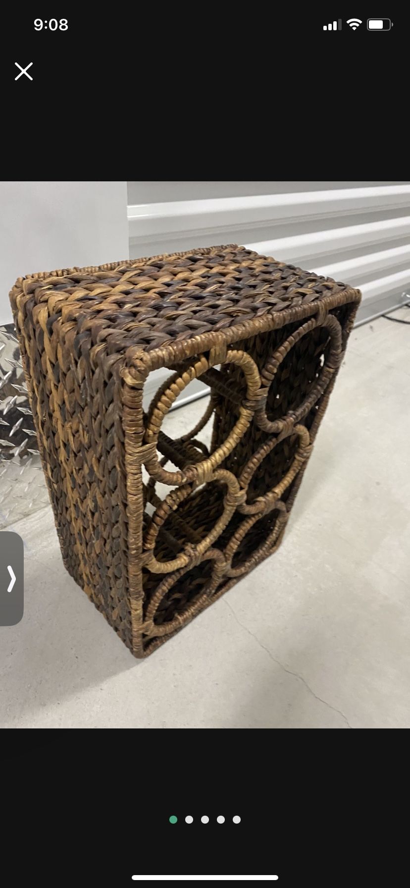 Vintage Boho Wine Rack