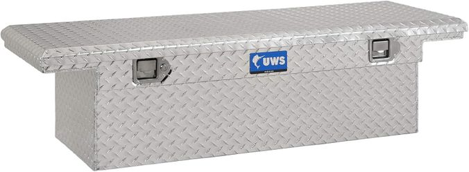 UWS TBS-54-LP Bright Aluminum 54" Crossover Truck Tool Box, Low Profile