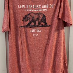 Levi Strauss Heathered Red Men’s Large T-Shirt 