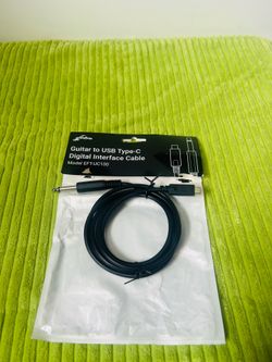 Effintone USB-C Guitar Interface Cable 5ft