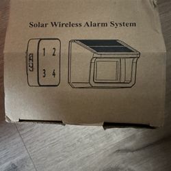 Solar Wireless Alarm System 