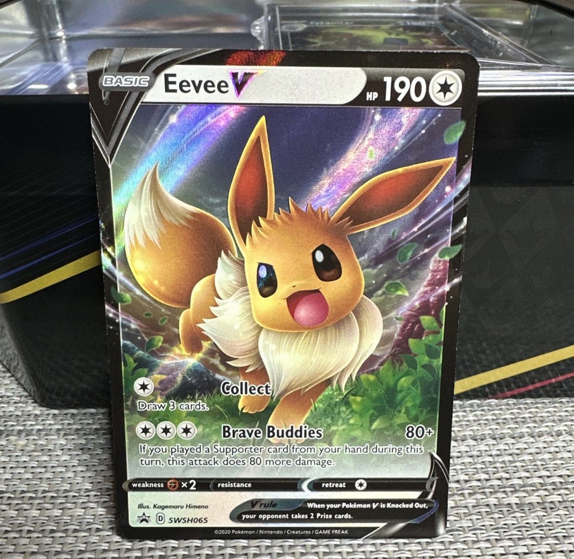 Eevee V SWSH065 SWSH: Sword & Shield Promo Cards Holo