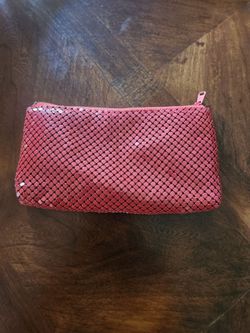 Classic vintage red metal mesh purse, Whiting & Davis style!