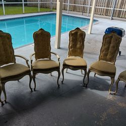 SIX ANTIQUE CHAIRS.
