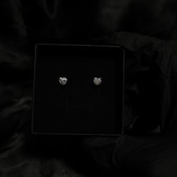 Heart Shaped Moissanite Earrings