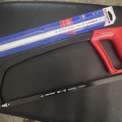 Craftsman 12 inch hack saw with additional blades