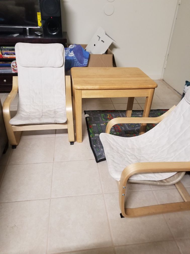 Ikea Kids table and chairs