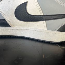 Nike court vision mid shoes 10gray and black