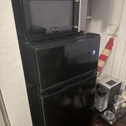 Mini Fridge + Microwave Combo