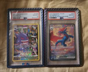 Pokemon gengar an salamence psa10 slabs