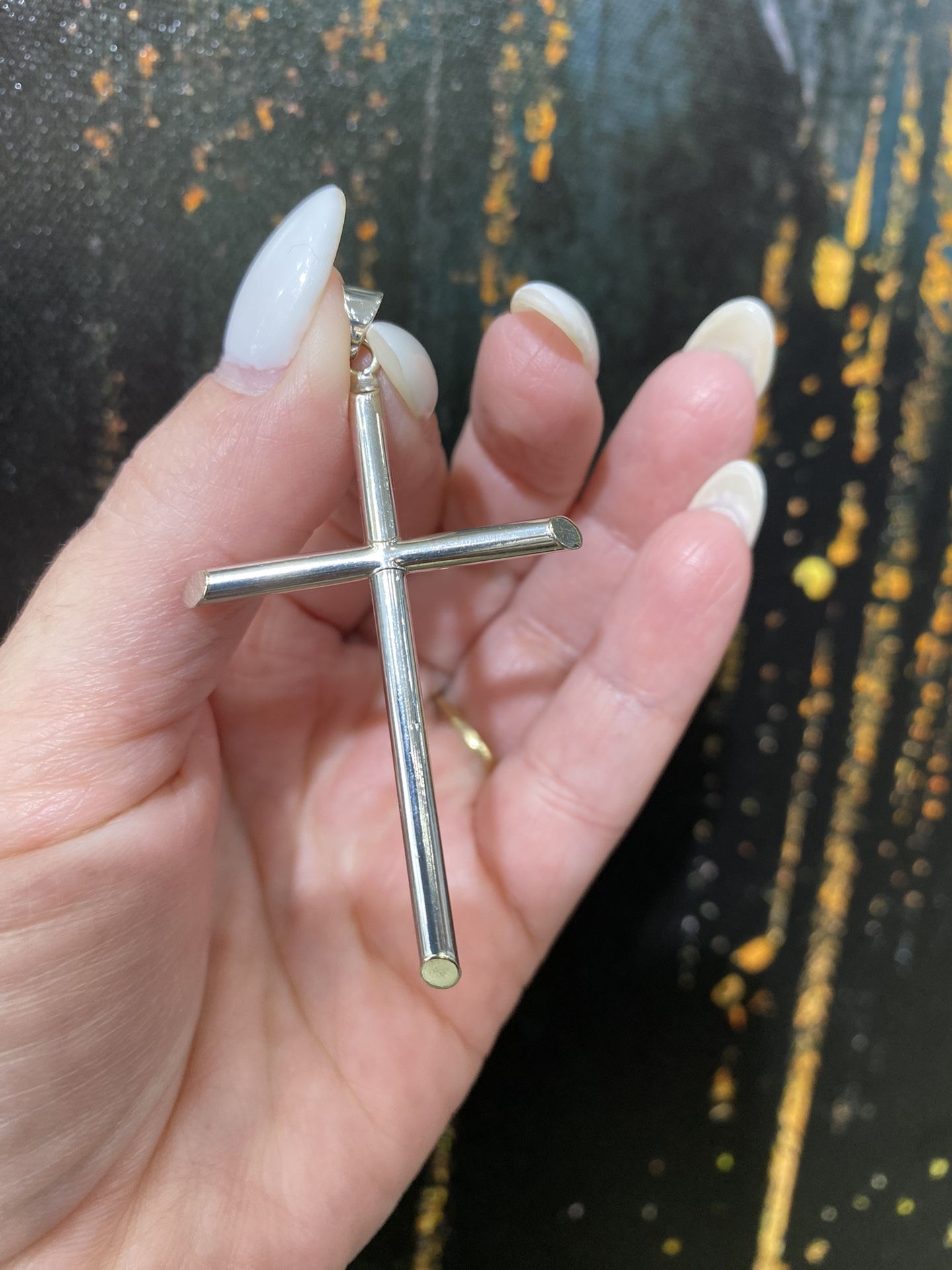 14k CROSS CHARM 