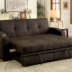 Brand New Brown Futon Sofa Sleeper 
