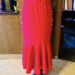 Women Skirt With Pearl Details 