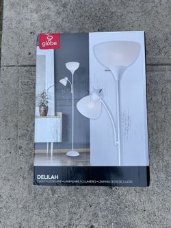 White Floor Lamp With Reading Light