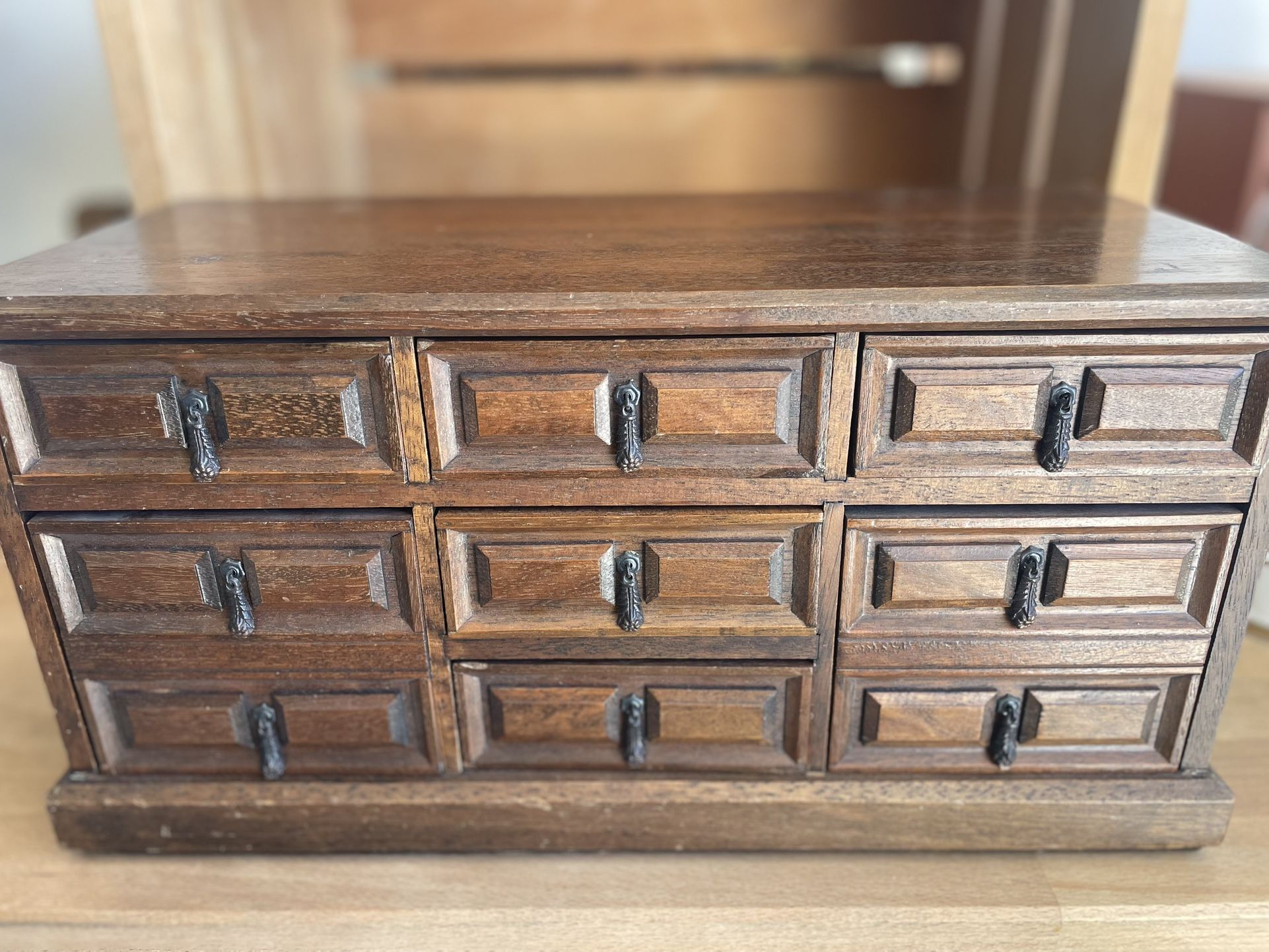 Vintage 7 Drawer Jewelry Box
