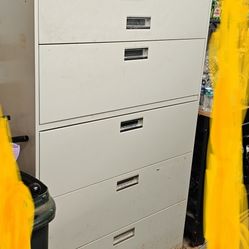 HON LATERAL 5 DRAWER FILE CABINET