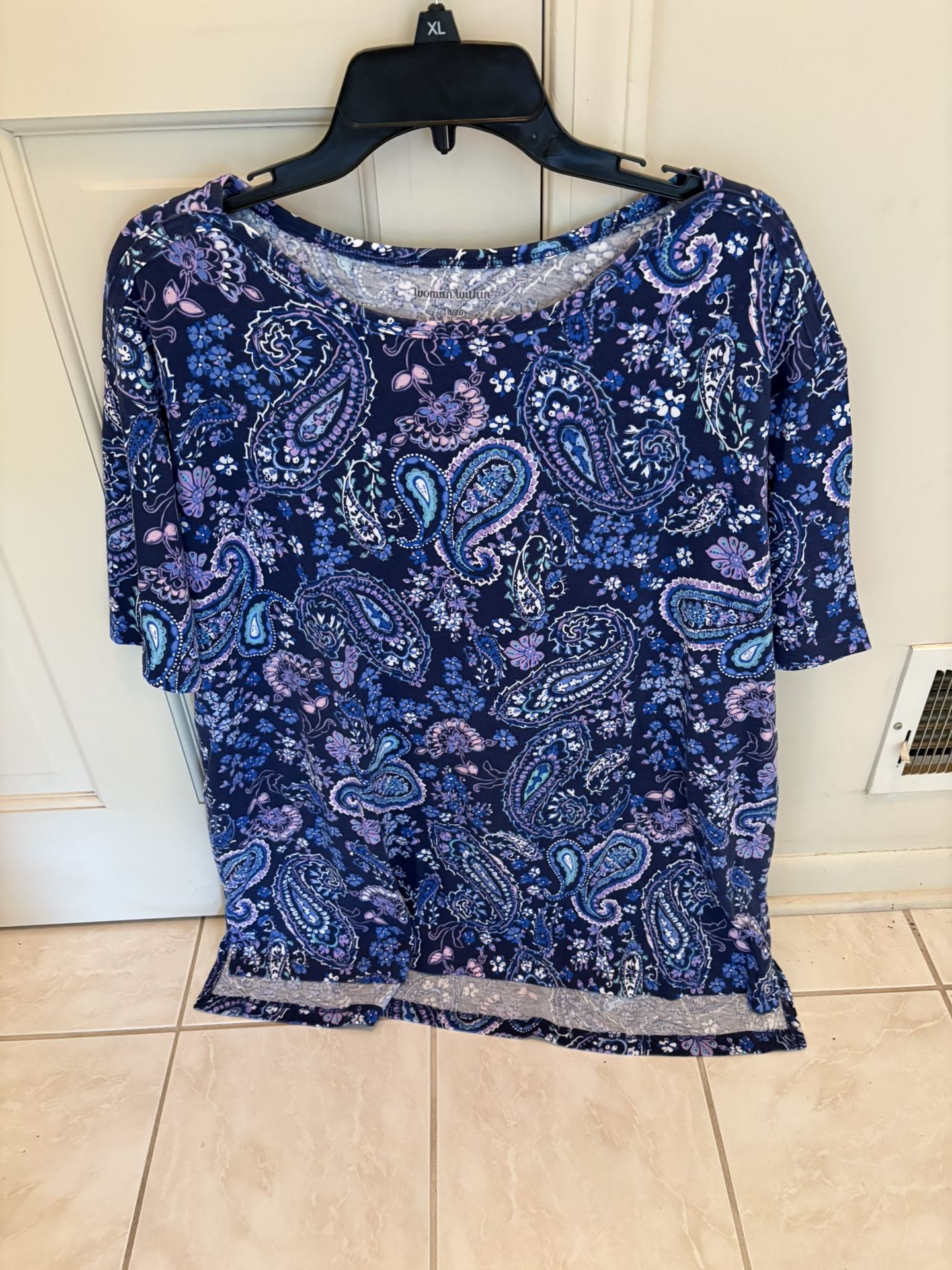 WOMAN WITHIN SIZE LARGE 18-20 Tops