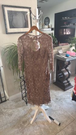 Rose colored lace dress- size 8