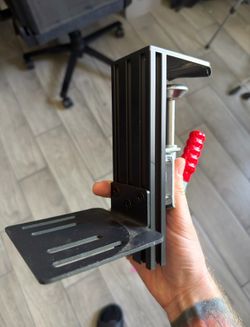 Sim racing shifter desk mount