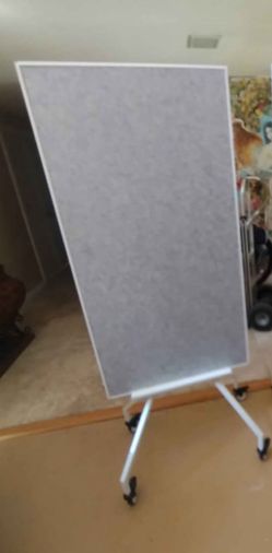 One Ikea Rolling White Board
