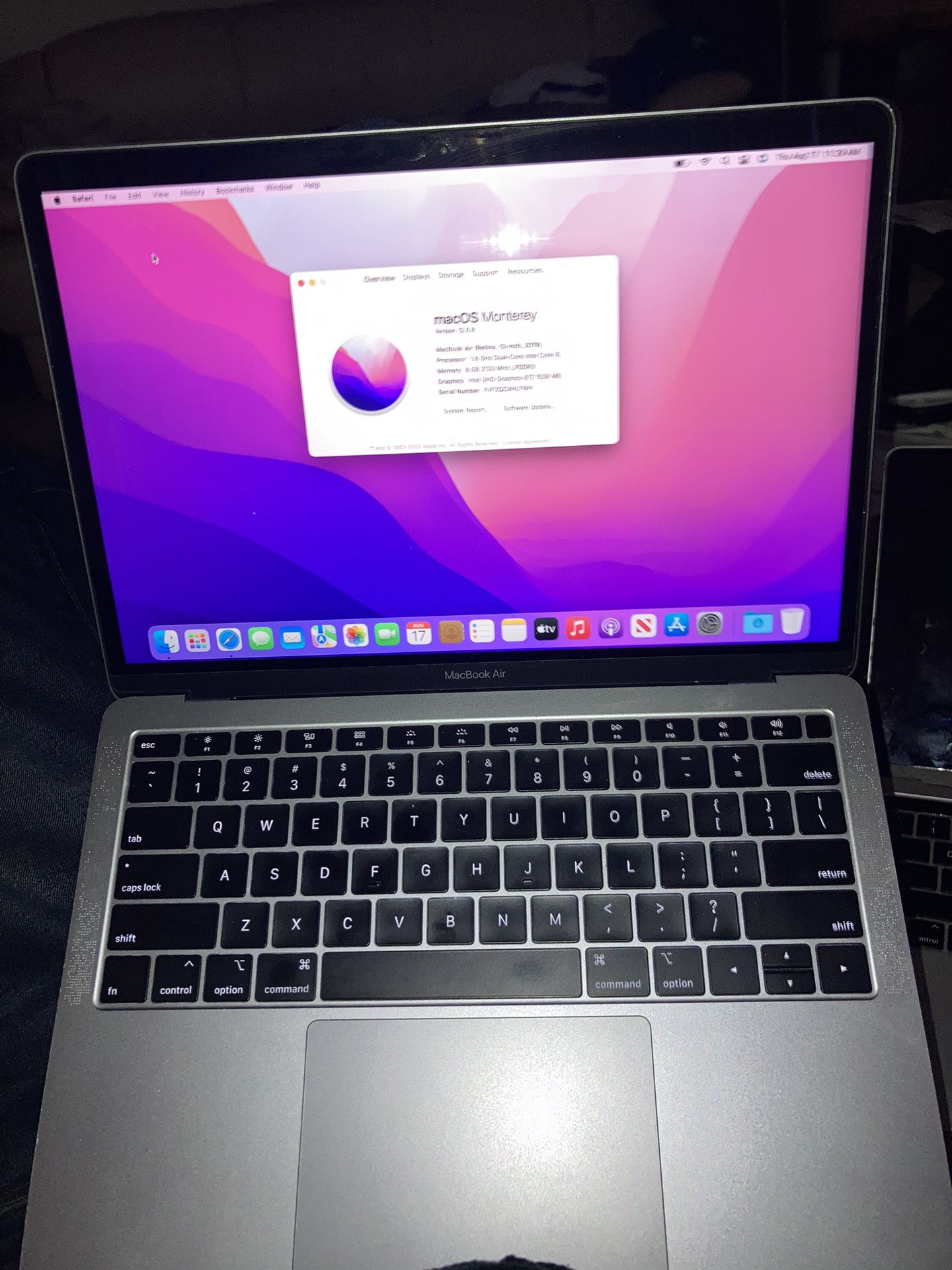 2019 MacBook Air MacBook Air (Retina, 13-inch, 2019) Processor 1.6