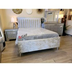 LED Queen  / King Size Bed Frame  (Mattress Sold Separately )