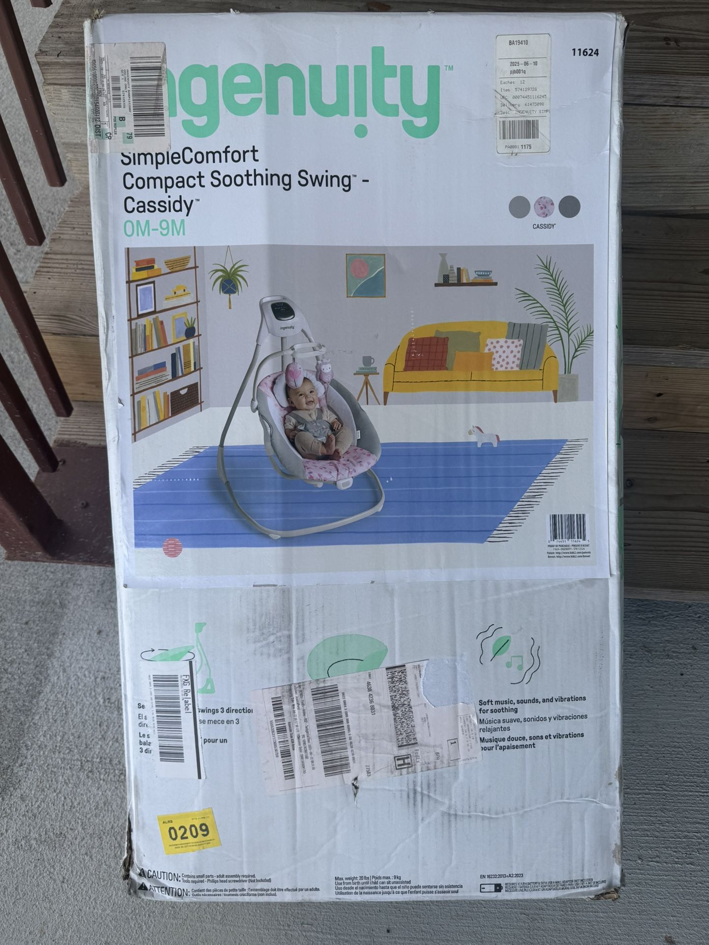 Simple Comfort Baby Swing Pink